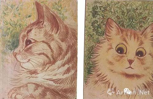 英国维多利亚时代受追捧的插画家路易斯韦恩以画各种猫咪闻名