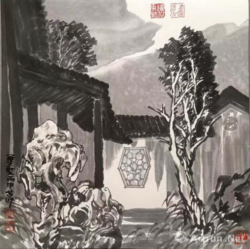 "姑苏溢彩"中国水墨画院苏州园林写生作品展—周尊圣