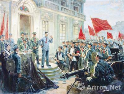 上过邮票的油画《南昌起义》赏析：再现恢弘历史