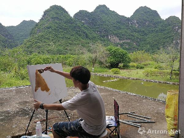 广西艺术学院美术学院油画系黄菁导师工作室崇左桃花岛写生记