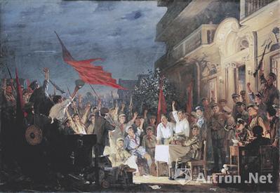 上过邮票的油画《南昌起义》赏析：再现恢弘历史