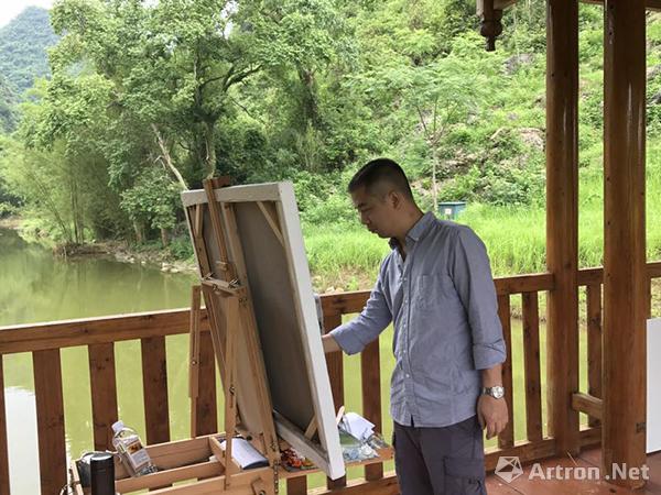 广西艺术学院美术学院油画系黄菁导师工作室崇左桃花岛写生记