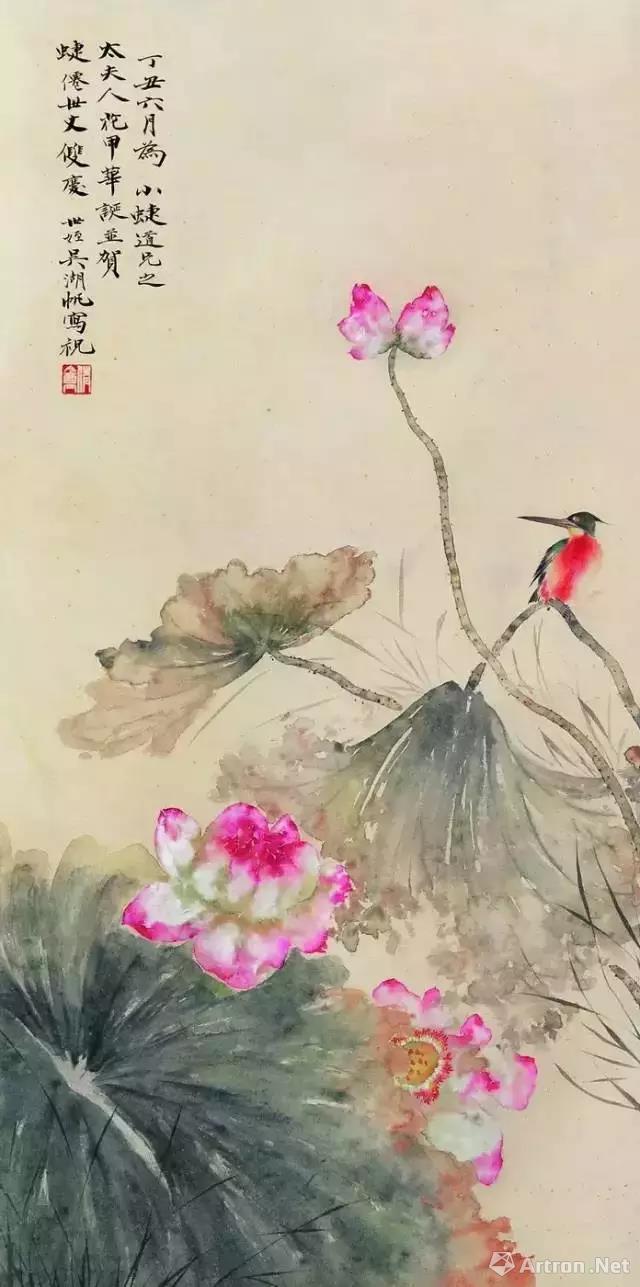 他是第一个画“原子弹爆炸”中国画的画家