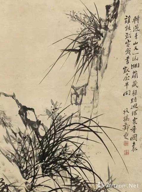 郑板桥画兰，画的是兰花的傲骨