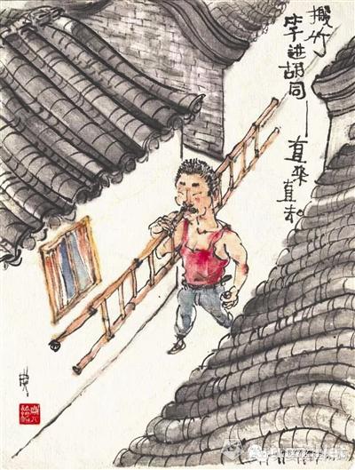 水墨画“翻译”歇后语 成都“婆婆”走红网络