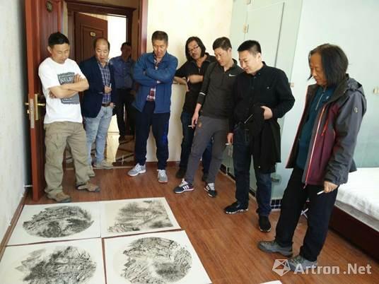 中国人民大学山水画高研班张志平导师工作室师生龙凤山写生_艺术家