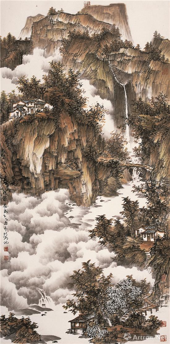 笔墨云山·天沐神韵:画家北海的山水画艺术