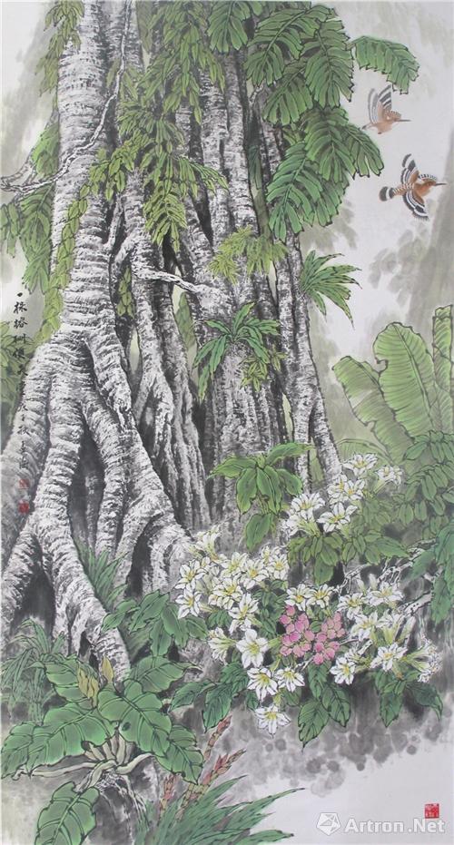 一株榕树便天堂(98×180cm)2008年