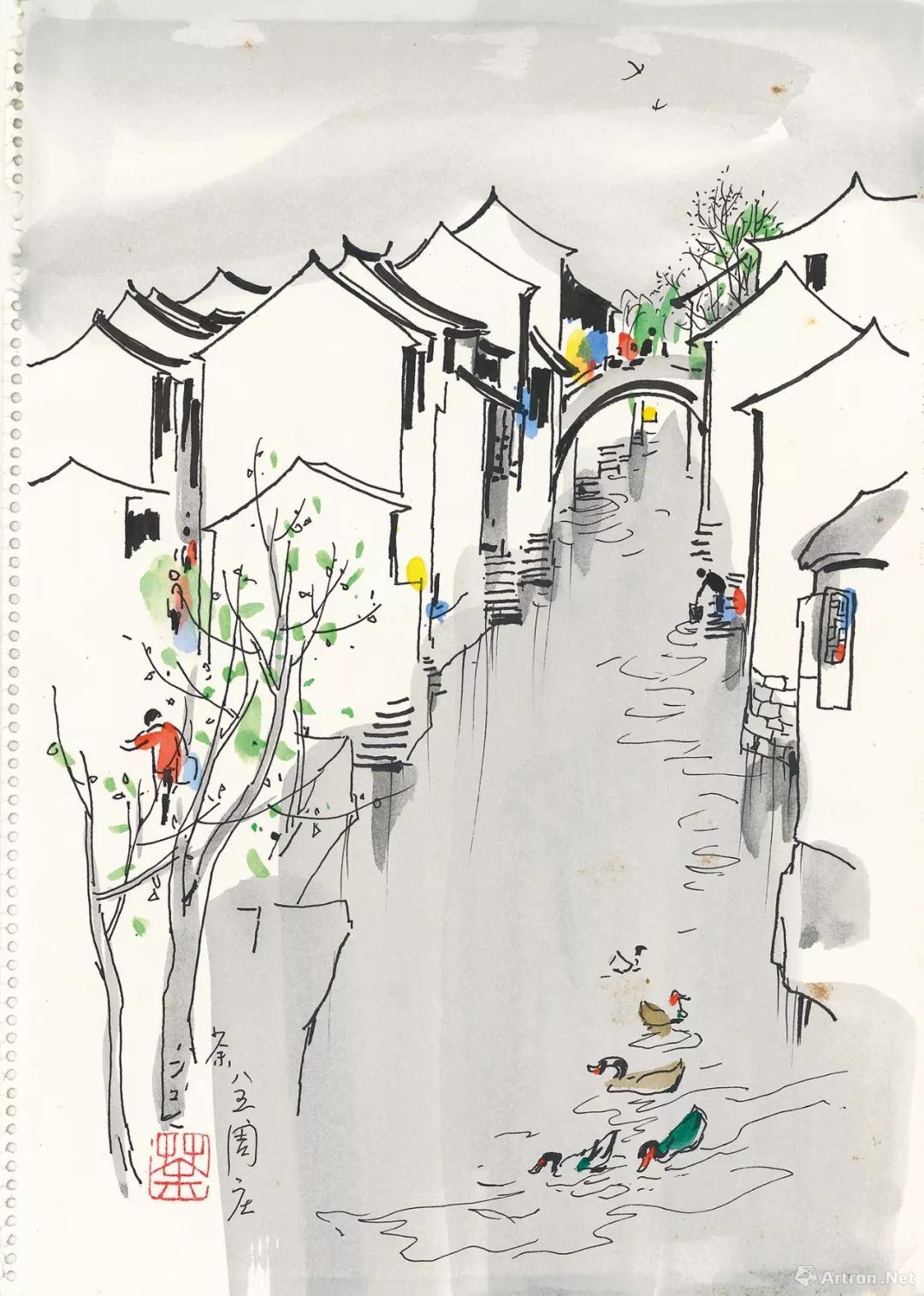 香港苏富比中国书画拍卖:故里之思 吴冠中的艺术里程
