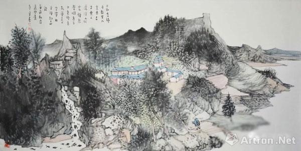 王贵华《香积寺》68x138cm 上海画廊