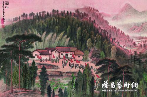 东方红年代的山水表情—李可染画韶山