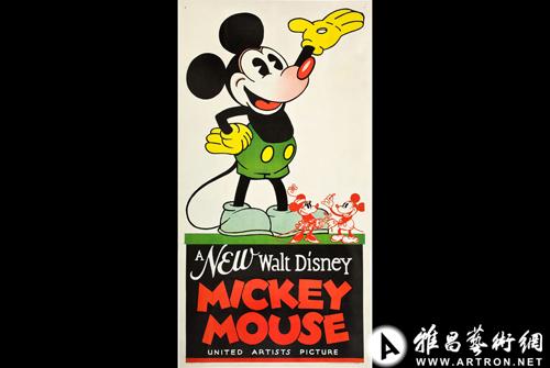 mickey mouse poster brings$35,000 to lead movie poster event