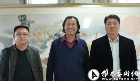 河南省煤矿安全监督局局长,党组书记牛森营作客薛林兴美术馆