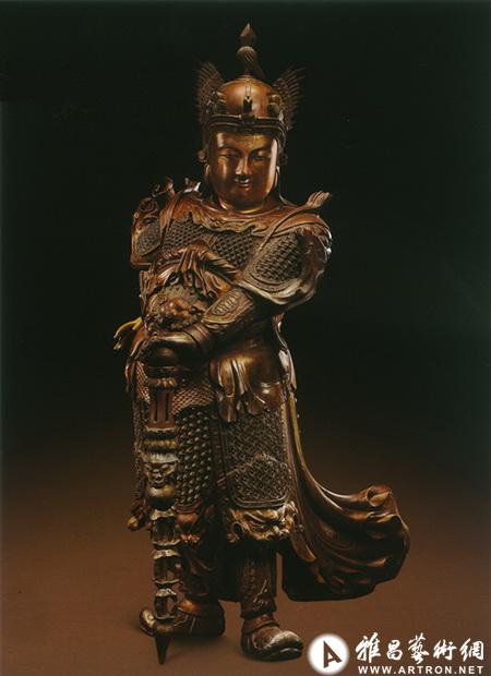 明 木雕韦驮菩萨立像 638.25万元 北京翰海