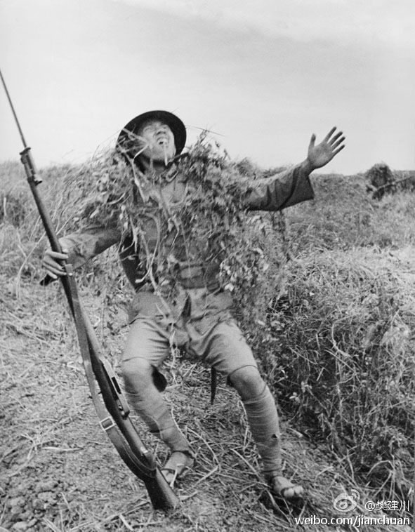 罕见老照片:摄影记者沃特·博萨特拍摄倒下的士兵