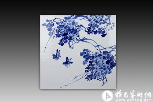 青花汾水作品网上拍卖受追捧