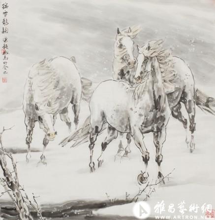 意态兼具 风神高迈--张乐毅画马作品赏析