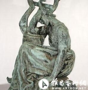 安托万·布德尔(emile antoine bourdelle)雕塑作品《萨福》