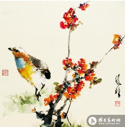 曹瑞祥从事花鸟画学习创作至今已有五十余年,独特的风格以及他的