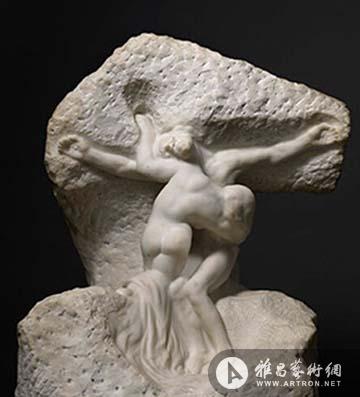 它们分别是著名雕塑家奥古斯特罗丹(auguste rodin)的大理石作品