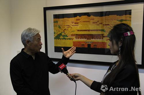 皇城遗韵田力油画,版画作品展在北京云峰画院举办