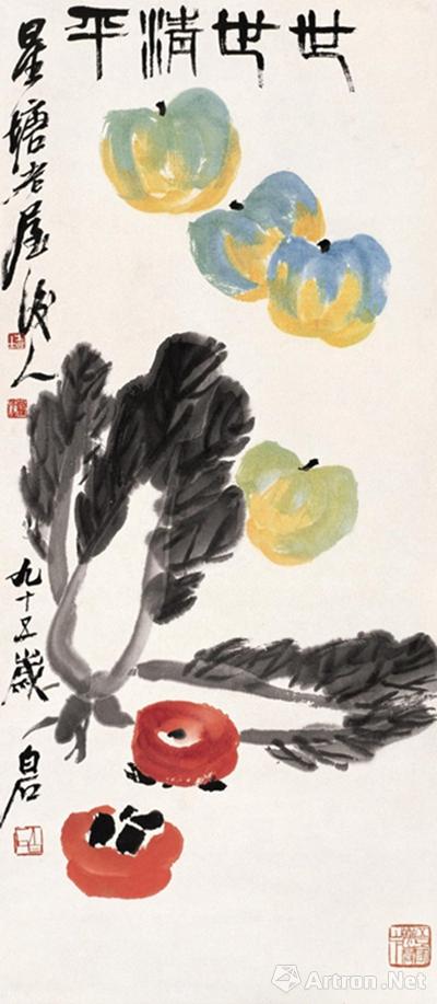 齐白石作品中的瓜果菜蔬_书画/油画_雅昌新闻