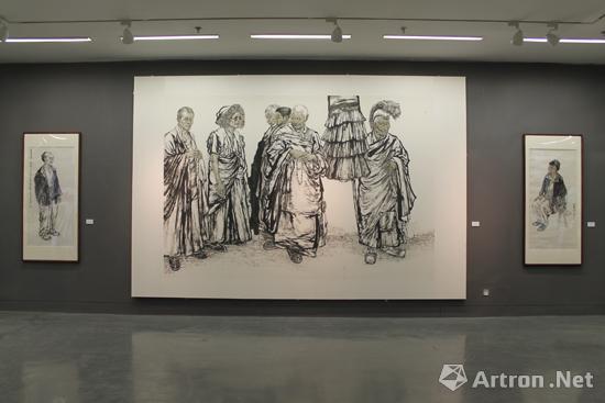 王巍中国画作品展在清华大学展出