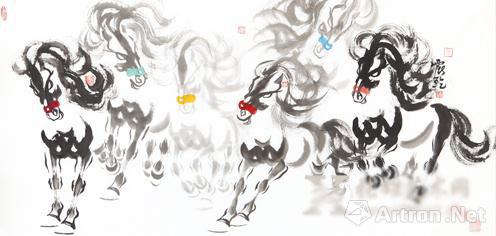 "龙驹——天骄系列"郭震乾中国画作品展将于张雄书画院举办