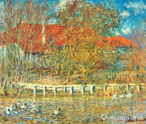 1873 Lo stagno delle anatre in autunno(Monet)