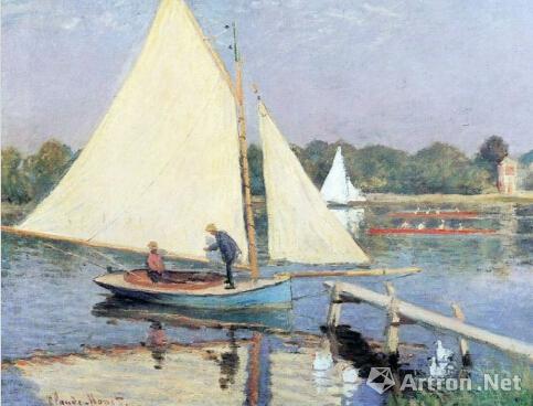 1874 Barche a vela ad Argenteuil(Monet)