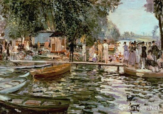 1869 Barche alla Grenouillere(Renoir)