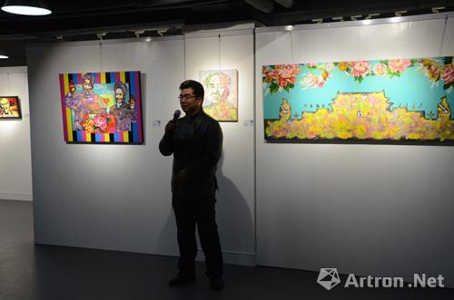 《高高在"下》张渤绘画作品展开幕现场