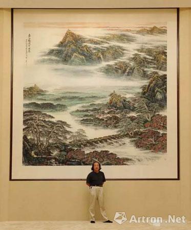 莆田最大幅国画作品《壶山雄健兰水长》正稿义拍10万元