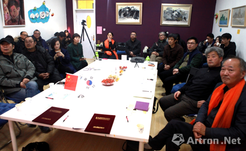 韩中国际文化艺术交流签约仪式暨"对话与共生"韩中艺术