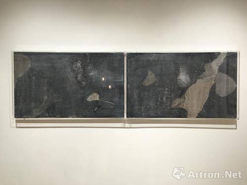 洪丹《记忆的空间》,2015,综合材料,80x200cm