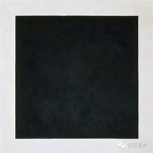 马列维奇《黑色圆形》,油画,1923年