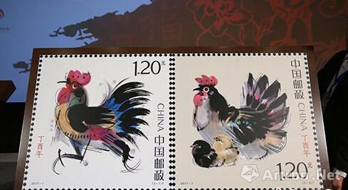 《丁酉年》邮票正式图稿首次亮相。