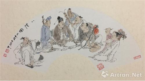 中国画代表性画家顾平"逍遥山水中国画展"在宜兴举办