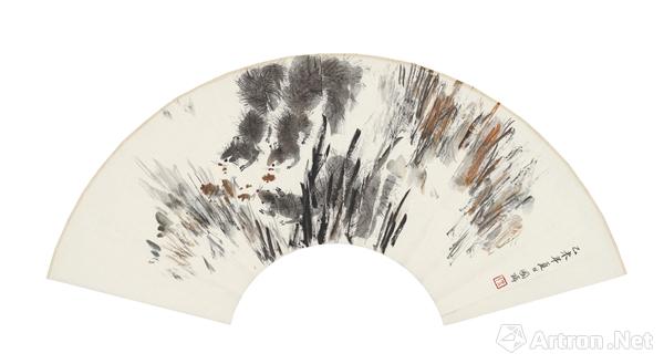 《秋日》28x60.5cm纸本水墨2015年