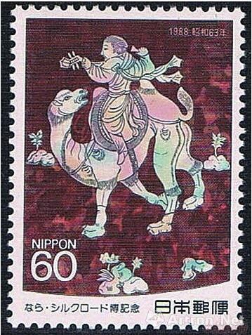 日本邮政发行的骑驼人邮票
