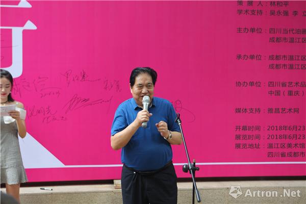 四川省艺术品产业协会主席 张灿先生在开幕式上讲话