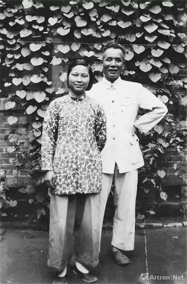 1952年，李可染与夫人邹佩珠