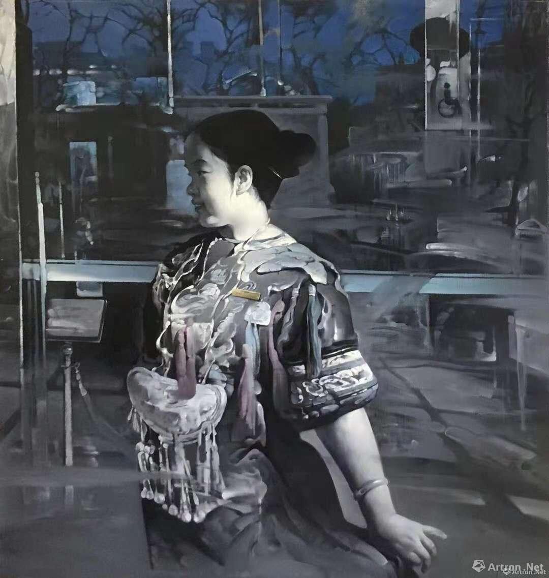 《都市新花》李昂“畅心行走”李昂油画作品展 尺寸:130x130cm