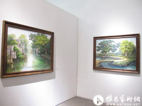 北京aa空间展出梁广华的岭南风景油画创作