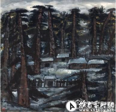 香港蘇富比春拍林風眠《冬景》420万港元落槌
