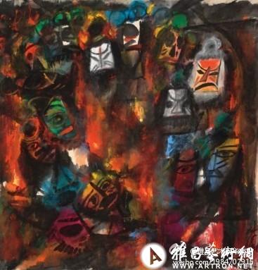香港蘇富比春拍林風眠《火燒赤壁》1550万港元落槌