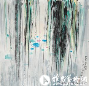 保利香港2013春拍 吴冠中《莫奈故居池塘》流标