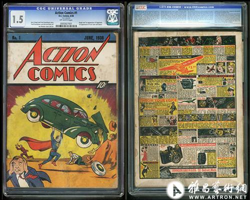 海外 75年前 超人 首秀漫画书在线拍得17 5万美元 拍场快递 雅昌新闻