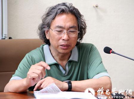 北京凤凰岭美术馆馆长张培武讲授中国画的笔法