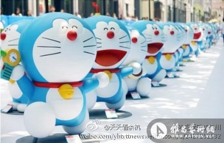 50只1.2米高的哆啦A梦将到达杭州展出